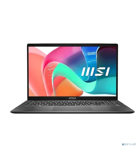 Ноутбук MSI Modern 15 F1MG/15.6'/IPS/Intel Core 5 120U/16GB/512GB SSD/Intel Graphics/DOS/серый/1.7kg