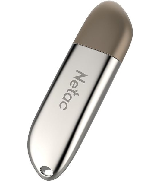 Флешка USB Netac U352 (NT03U352N-064G-20PN), 64Gb, USB 2.0, R/W 50/15, серебристый