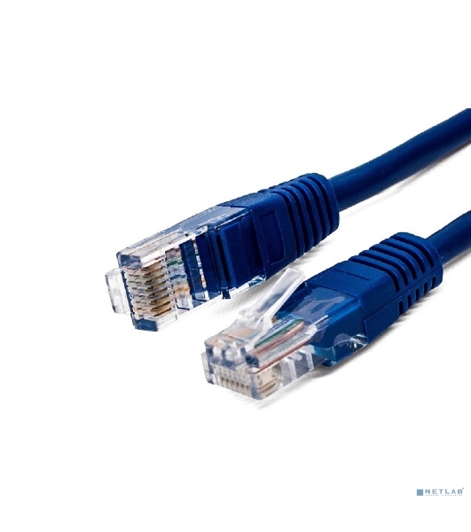 Кабель патч-корд, Filum FL-U6-0.5M-BL U/UTP 6 cat. 0.5м, 26AWG(7x0.16 мм), омедненный алюминий (CCA), PVC, синий