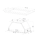 Встраиваемая вытяжка Kuppersberg Intro 70 X ширина 70 см, отвод/рециркуляция, 1000 м3.ч, нерж. сталь, фото6