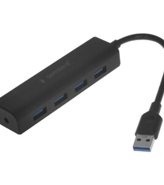 USB-концентратор Gembird UHB-C354, USB 3.0, USB 4 порта, USB с доп питанием