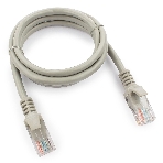 Патч-корд UTP Cablexpert cat.5e, 1м, литой, многожильный серый, фото 1