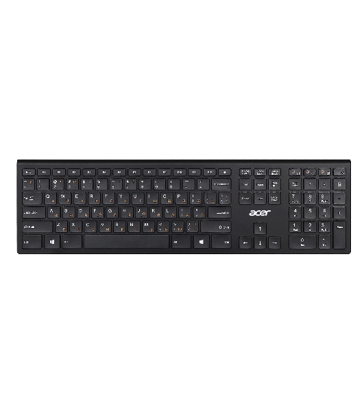 Клавиатура беспроводная Acer OKR020, USB, Радиоканал, черный