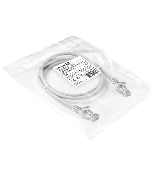 Патч-корд ExeGate EX286382RUS UTP-RJ45-RJ45-5e-1,5M-LSZH-GY, UTP, cat.5e, LSZH, 1.5м, серый