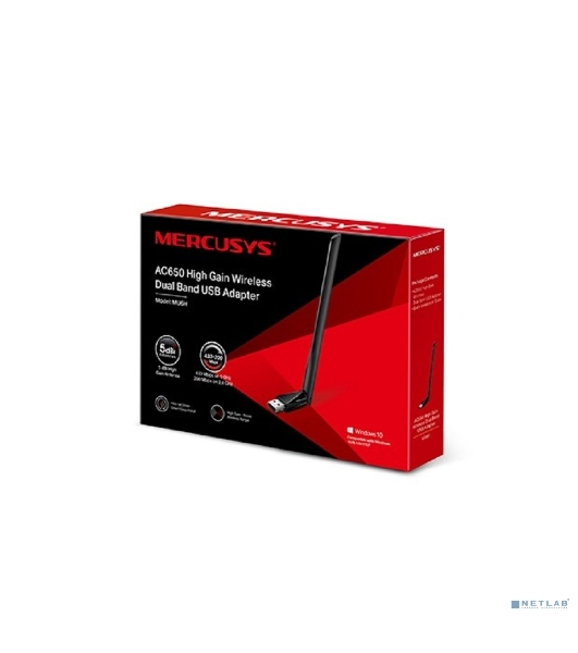 Двухдиапазонный Wi-Fi USB адаптер Mercusys MU6H AC650 высокого усиления
