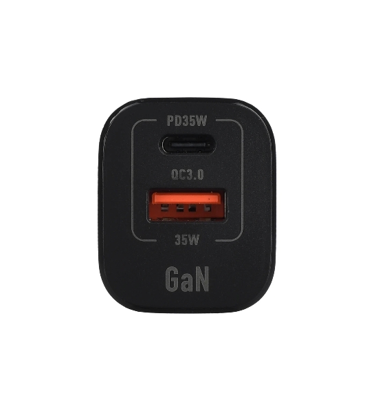 Сетевое зарядное устройство GOPOWER 1USB+1TYPE-C 35W QC3.0 00-00028403 черный