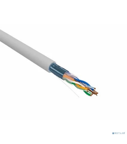Кабель витая пара Rexant F/UTP, cat.5e, PVC, 4PR, 24AWG, INDOOR, SOLID, серый, 305м