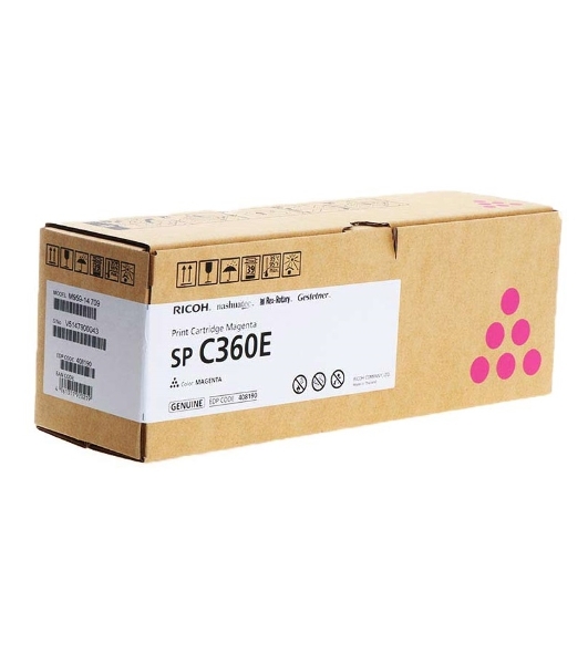 Картридж лазерный тип SP C360E малиновый для Ricoh SP C360DNw/SP C360SNw/SP C360SFNw/SP C361SFNw (1,5K)