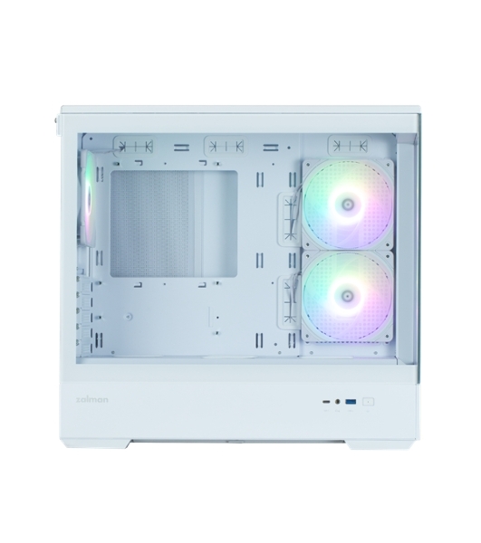 Компьютерный корпус ZALMAN P30 V2, MATX, белый, WINDOW, 2x3.5', 3x2.5', 1xUSB TYPE-C, 1xUSB 3.0, SIDE 2x120мм ARGb, REAR 1x120мм ARGb, VGA support