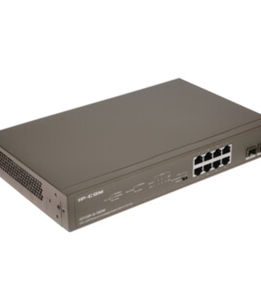 Коммутатор неуправляемый IP-COM G1110P-8-150W Ethernet 8GE+2SFP С 8-Портовым PoE