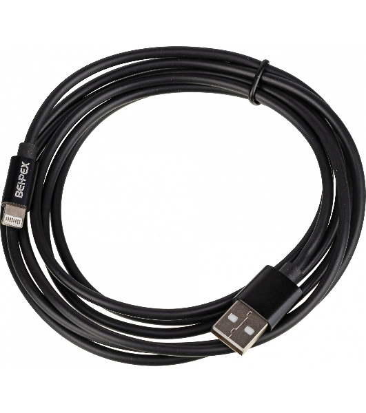Кабель USB (m)-Lightning (m) 2м черный