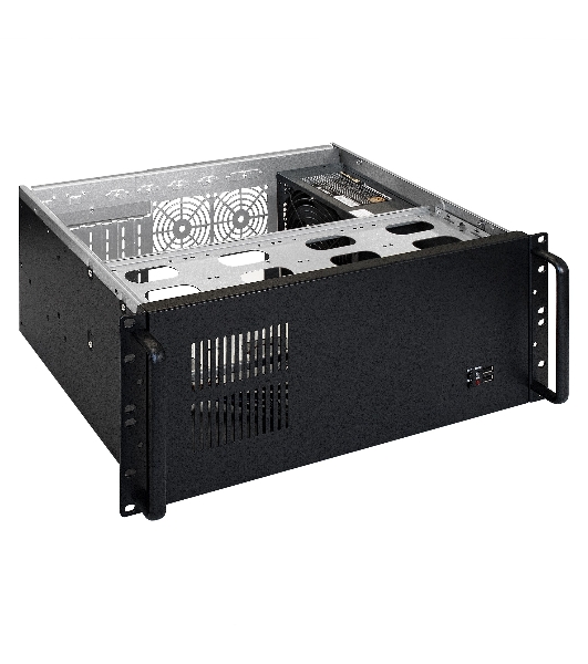 Серверный корпус ExeGate Pro 4U300-08 (RM 19', высота 4U, глубина 300, БП 1200PPH-SE 80 PLUS® Bronze, USB)