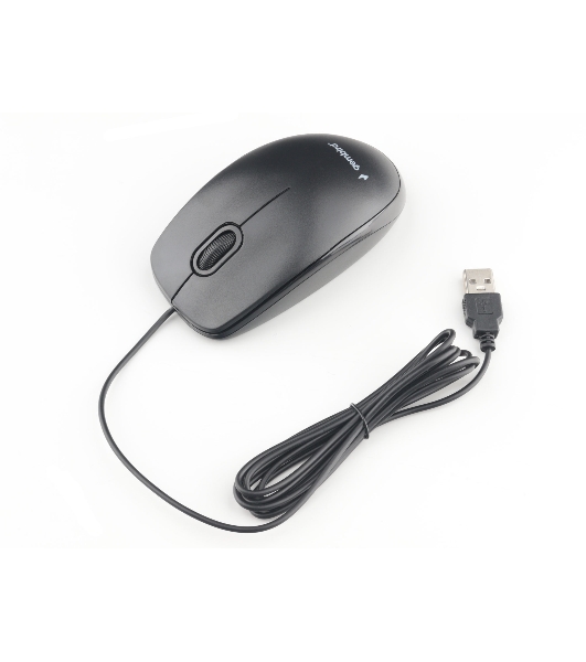 Мышь проводная Gembird MOP-200 черный, 1000 dpi, USB, кнопки - 3