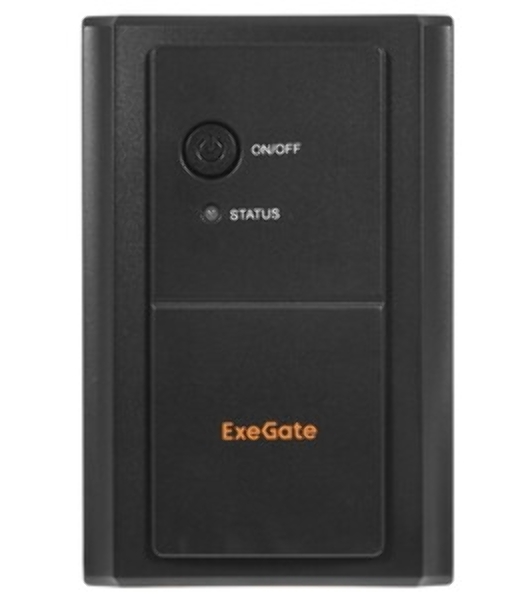 Источник бесперебойного питания ExeGate Power NB-2200.LED.AVR.4SH (2200VA/1300W, LED, AVR, 4*Schuko, батарея 12V 9Ah - 2 шт., металлический корпус, Black)