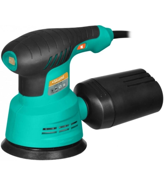 Эксцентриковая шлифовальная машина Sturm OS8135R Эксцентриковая шлифмашина Sturm, 350Вт, d 125мм, рег обор. 5000-12000об/мин, ПЫЛЕСБОР OS8135R