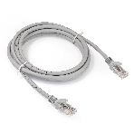 Патч-корд ExeGate EX286383RUS UTP-RJ45-RJ45-5e-2M-LSZH-GY, UTP, cat.5e, LSZH, 2м, серый, фото 1