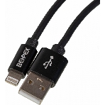 Кабель USB (m)-Lightning (m) 2м черный, фото 1