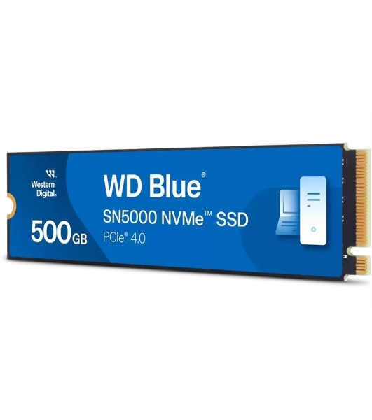 Накопитель SSD WD Blue SN5000, 500Gb, PCIe 4.0 x4, M.2 2280, NVMe, R/W 5000/4000