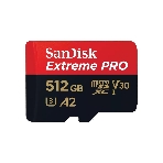 Флеш карта microSD 512Gb SanDisk microSDXC Class 10 UHS-I A2 C10 V30 U3 Extreme Pro (SD адаптер) 200Mb/s, фото 1