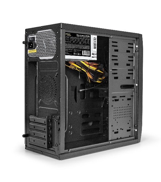 Компьютерный корпус Minitower ExeGate QA-412U-UNS400 (mATX, БП UNS400 с вент. 12см, 2хUSB+2хUSB 3.0, аудио, черный)
