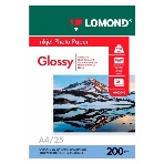 Фотобумага Lomond односторонная глянцевая, 200г/м2,A4 (21X29,7)/25л. для струйной печати, фото 1
