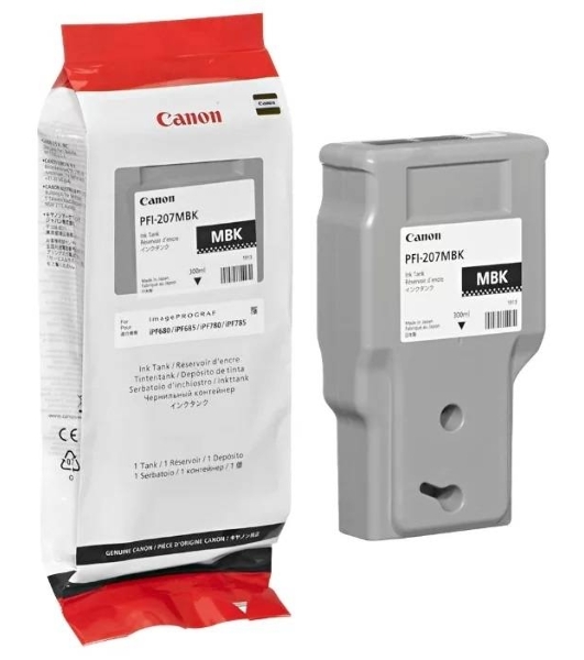 Картридж струйный Canon PFI-207 MBK черный матовый для для iPF680/685/780/785 300мл (8788B001)