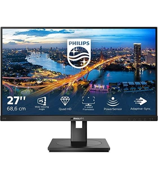 Монитор 27' Philips 275B1 IPS 2560x1440, 75 Гц, 4 мс, 300 кд/м2, 16:9, 1xHDMI, 1xDP, 1x3.5 мм, черный