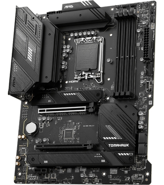 Материнская плата MSI MAG B760 TOMAHAWK WIFI, LGA 1700, Intel B760, 4xDDR5, 4xSATA, 3xM.2, 1xPCI-E 3.0 x4, 1xPCI-E 5.0 x16, 1xHDMI, 1xDP, 1xUSB Type-C, 1x2.5Gb LAN, 4xUSB-A 2.0, 4xUSB-A 3.2 Gen 2, 5x3.5 мм, 7.1, Standard-ATX