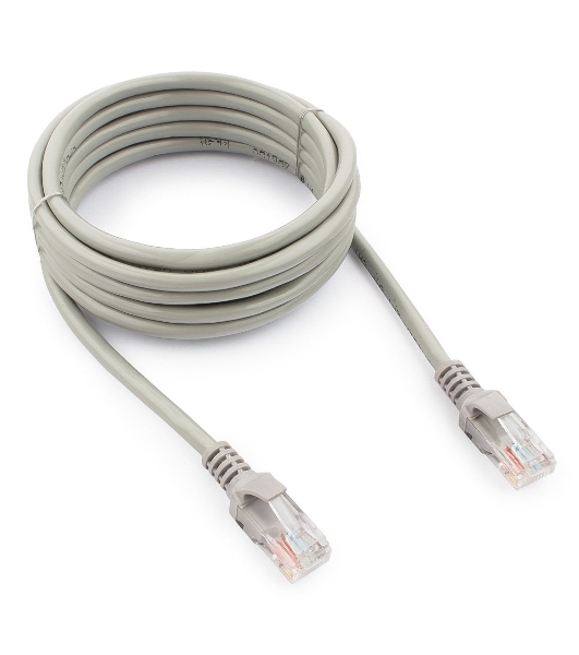 Патч-корд UTP Cablexpert cat.5e, 3м, литой, многожильный серый