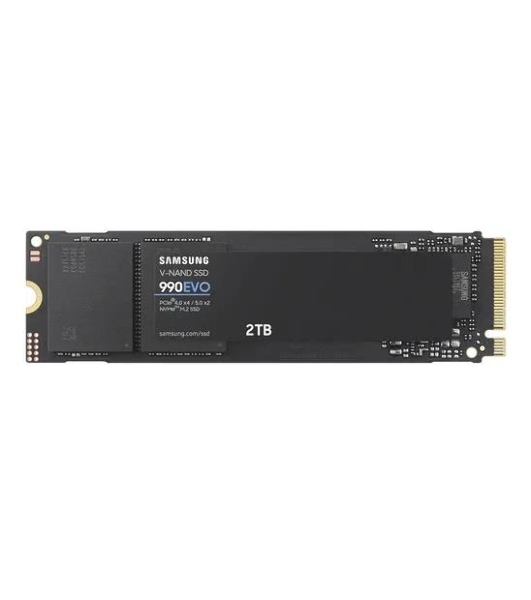 Накопитель SSD Samsung 990 EVO, 2000Gb, PCIe 4.0 x4, M.2 2280, NVMe, R/W 5000/4200