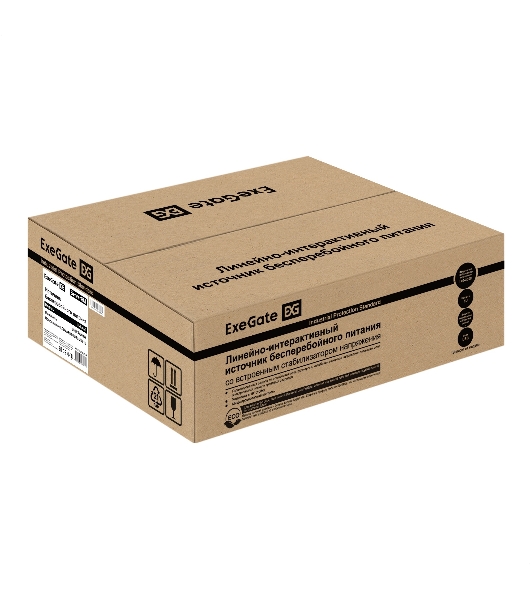 Источник бесперебойного питания ExeGate 1U ServerRM UNL-650.LCD.AVR.4C13.RJ.USB.1U 650VA/360W, LCD, AVR, 4*C13, RJ, USB, 1U, установка в стойку, черный