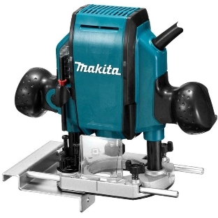 Фрезер Makita RP0900K 900Вт,27000об\м,ход-35мм,цанга-6\8мм,2.7кг,чем