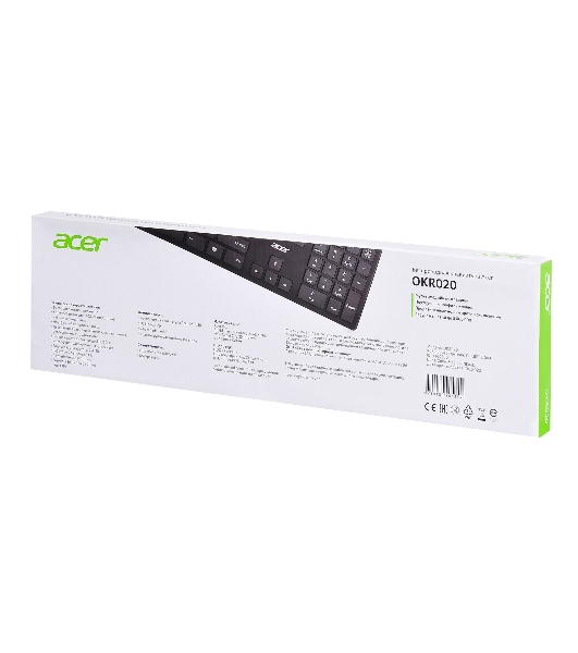 Клавиатура беспроводная Acer OKR020, USB, Радиоканал, черный