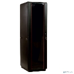 Шкаф телекоммуникационный напольный 42U (600x1000) дверь стекло (3 места), черный, фото14