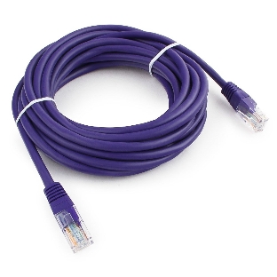 Патч-корд UTP Cablexpert cat.5e, 5м, литой, многожильный, фиолетовый