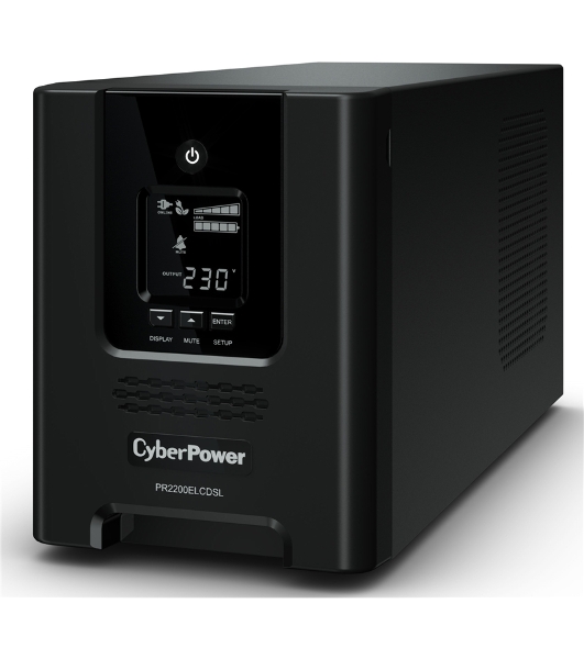 Источник бесперебойного питания CyberPower PR2200ELCDSL/2200 ВА/1980 Вт/USB/RJ-11/RJ-45/1 х IEC 320 C19 (компьютерная), 8 х IEC 320 C13 (компьютерная)