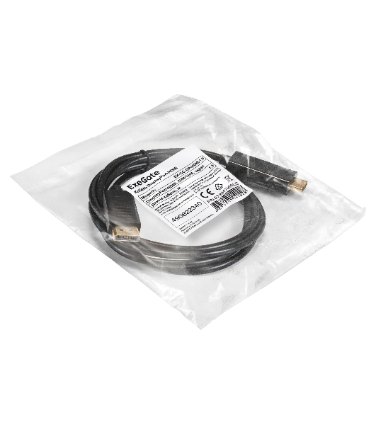 Кабель DisplayPort-HDMI ExeGate EX-CC-DP-HDMI-1.5 (20M/19M, 1,5м, экран)