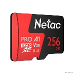 Флеш Карта MicroSD card Netac P500 Extreme Pro 256Gb, retail version w/SD adapter, фото10