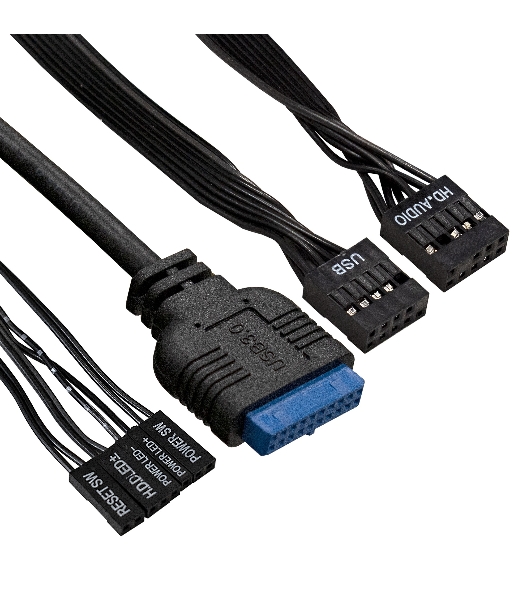 Компьютерный корпус Miditower ExeGate AA-440U-AA400 (ATX, AA400 8 см, 2*USB+1*USB 3.0, аудио, черный)