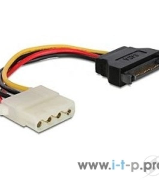 Кабель питания SATA Cablexpert CC-SATA-PS-M, 15 см, sata 15pin/molex 4pin, пакет