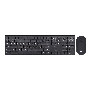 Комплект клавиатура и мышь Acer OKR030 ZL.KBDEE.005 Combo wilreless USB slim черный