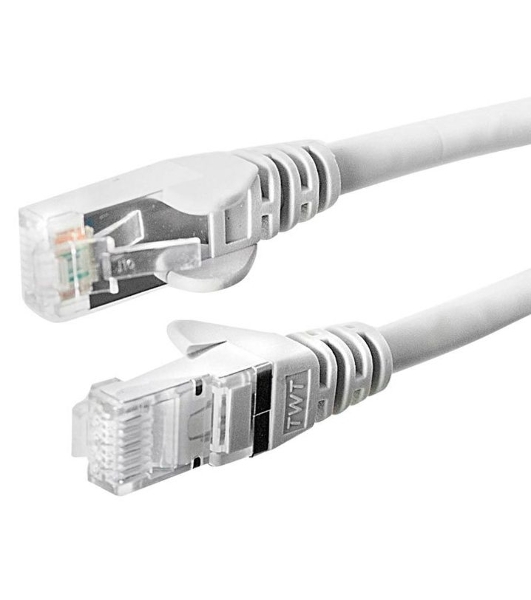Патч-корд Lanmaster TWT UTP кат.5e, с заливными колпачками, 0.3 м, белый