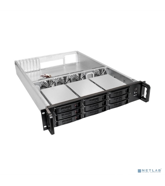 Серверный корпус ExeGate Pro EX285225RUS 2U650-HS09 (RM 19', высота 2U, глубина 650, БП 2U-800ADS, 9xHotSwap, 2*USB)