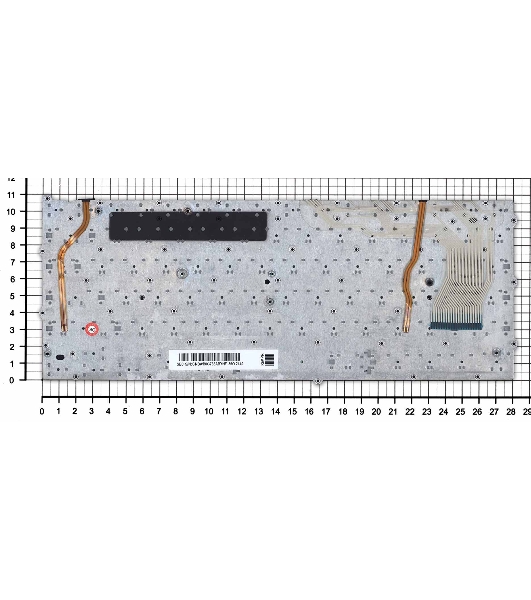 Клавиатура для ноутбука Samsung NP940X3G, черная с подсветкой
