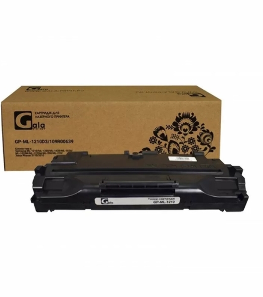 Картридж лазерный GalaPrint GP-ML-1210D3/109R00639 черный (3000 стр) для Samsung ML-1010/1020M/1210/1220M/1250/1430/SF5100/5100P/Xerox Phaser 3110/3210/Lexmark E210/212