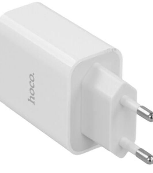 Сетевое зарядное устройство HOCO HC-66076 C97A/PD + QC 3.0/2 USB: Type-A + Type-C/Выход: 5V_9V_12V, 20W/белый