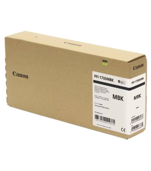 Картридж струйный Canon PFI-1700MBK матовый черный (700 мл) для Canon imagePROGRAF PRO-2000, PRO-4000, PRO-4000S, PRO-6000S