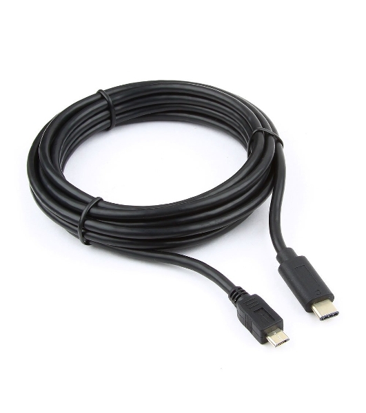 Кабель Cablexpert CCP-USB2-mBMCM-10 USB2.0 microBM/USB3.1TypeC, 3м, 