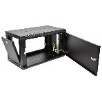Шкаф телекоммуникационный настенный разборный ЦМО ЭКОНОМ 9U (600 x 350) дверь металл, черный (ШРН-Э-9.350.1-9005), фото9