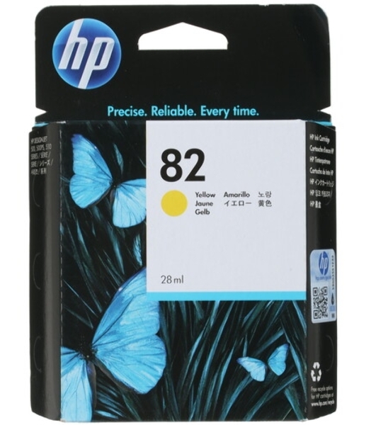 Картридж струйный HP №82 CH568A желтый для HP DJ 510 (28мл)